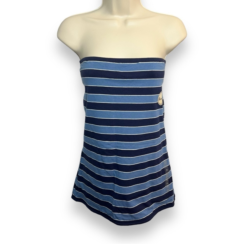 Arizona Jeans Women’s Reversible Tube Top Navy/Centennial Blue Size XL
